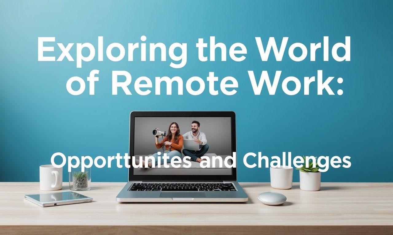 Exploring the World of Remote Work: Opportunities and Challenges