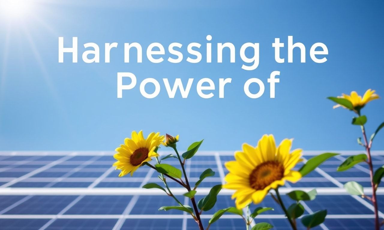 Harnessing the Power of the Sun: A Comprehensive Guide to Solar Energy