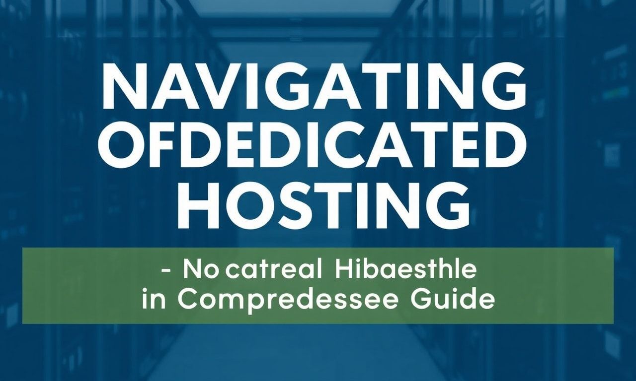 Navigating the World of Dedicated Hosting: A Comprehensive Guide