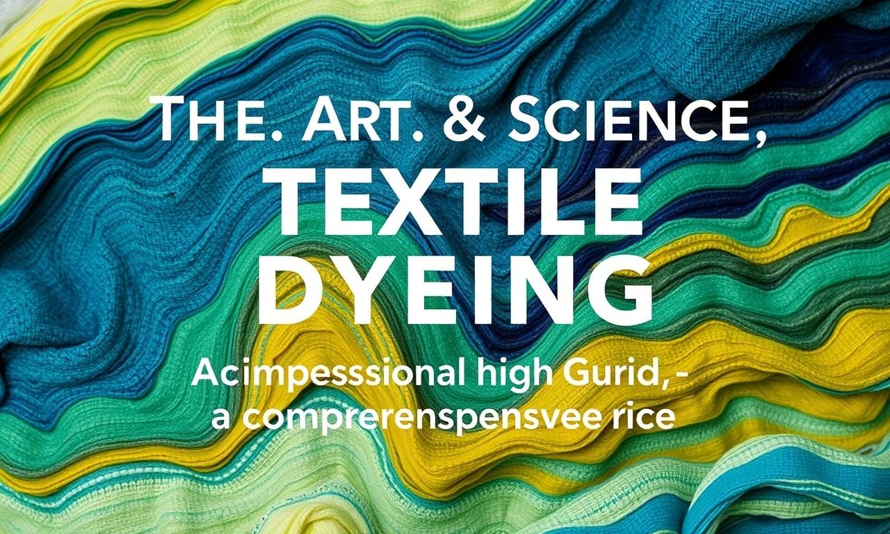 The Art and Science of Textile Dyeing: A Comprehensive Guide
