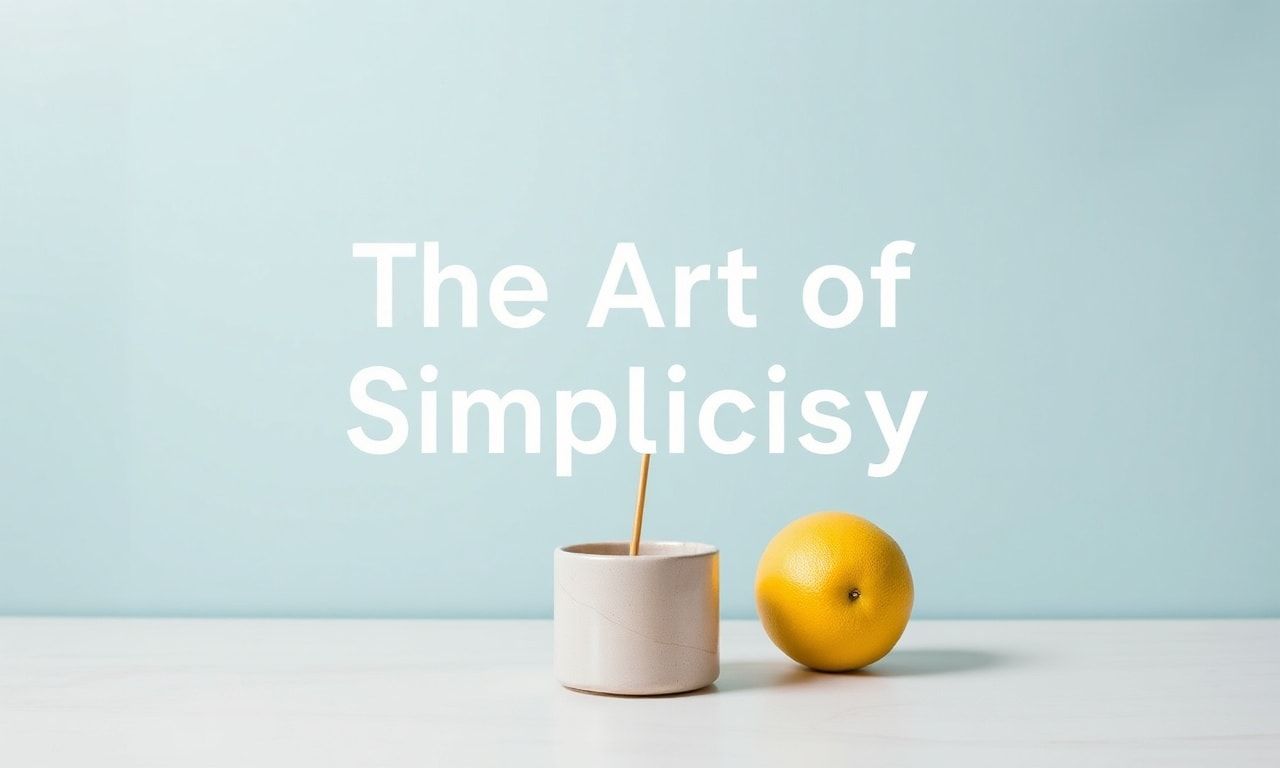 The Art of Simplicity: Embracing Minimalism in a Complicated World