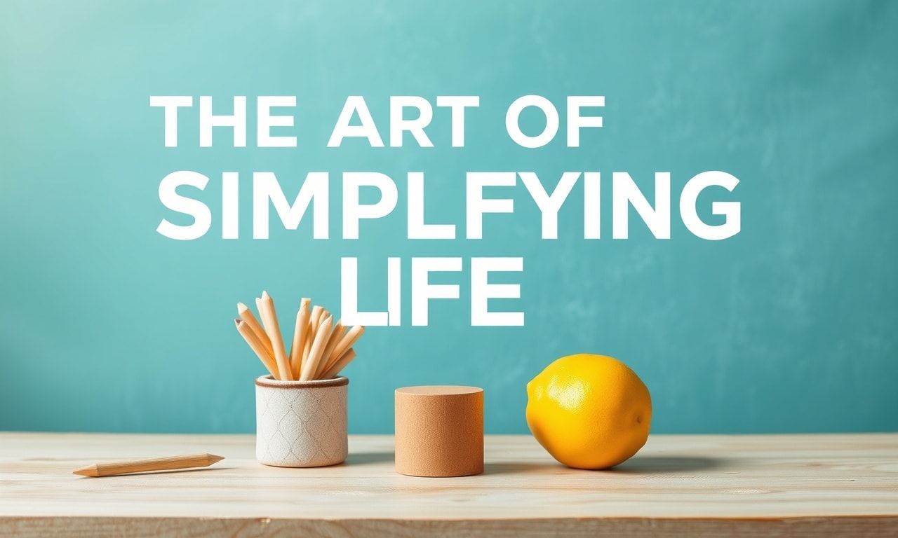 The Art of Simplifying Life: Tips and Tricks for Everyday Efficiency