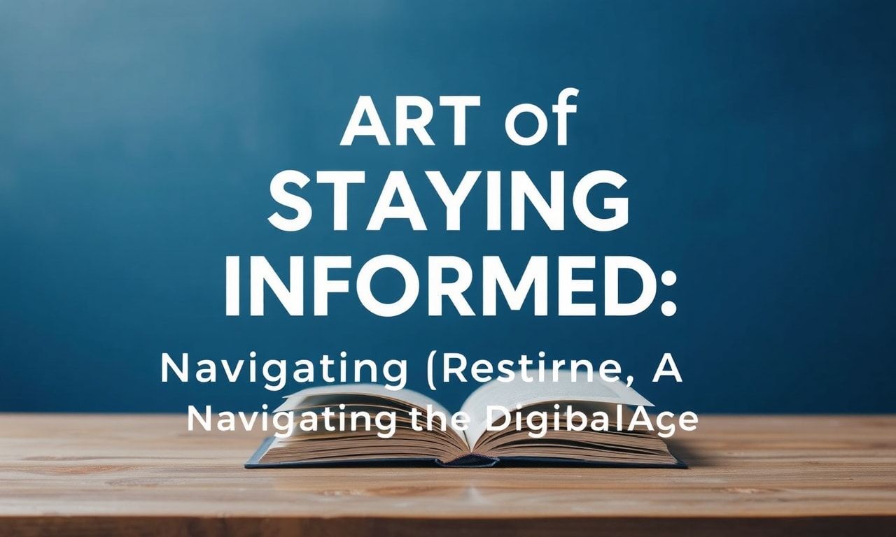 The Art of Staying Informed: Navigating the Digital Age