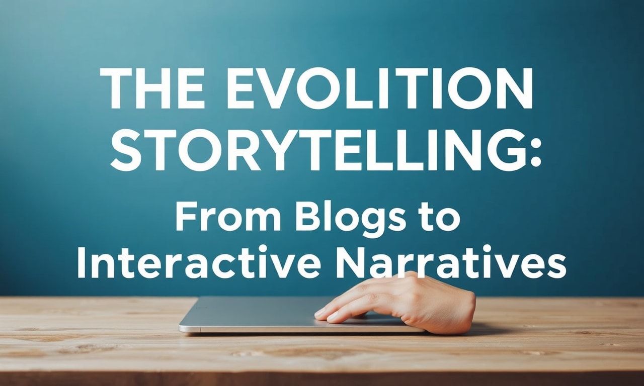 The Evolution of Digital Storytelling: From Blogs to Interactive Narratives