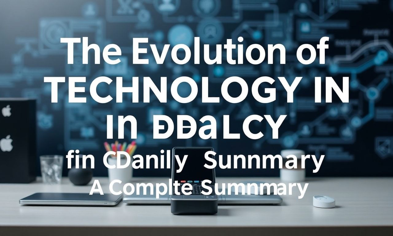 The Evolution of Technology in Daily Life: A Complete Summary