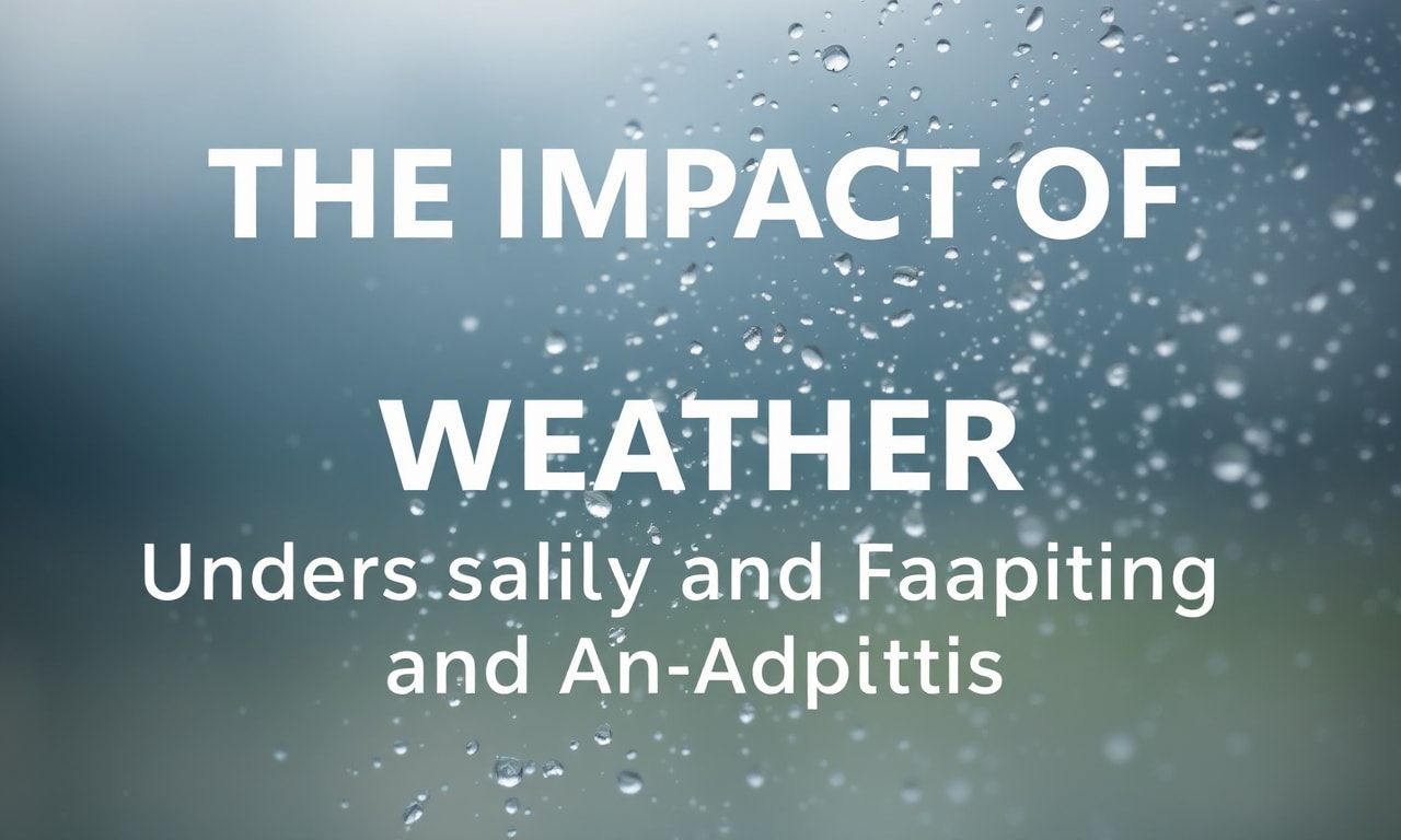 The Impact of Weather on Daily Life: Understanding and Adapting
