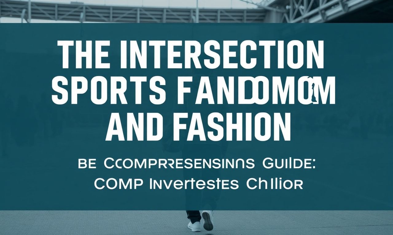 The Intersection of Sports Fandom and Fashion: A Comprehensive Guide