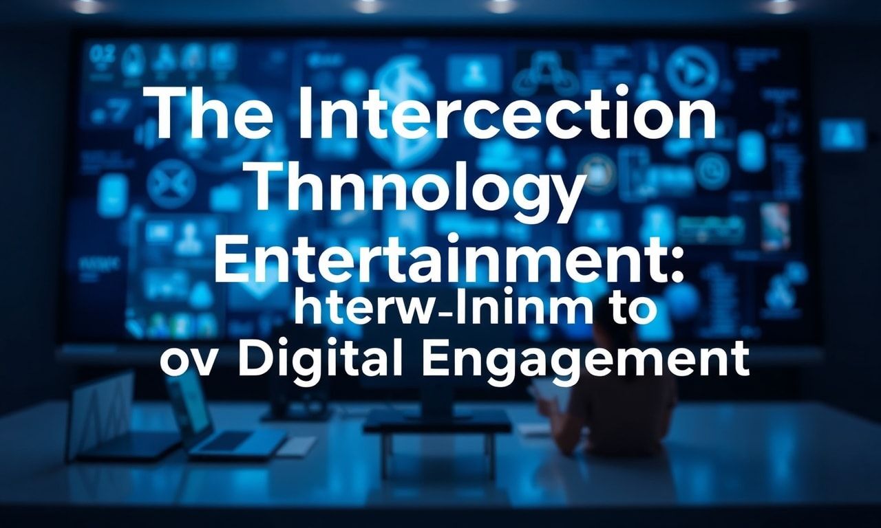 The Intersection of Technology and Entertainment: A New Era of Digital Engagement