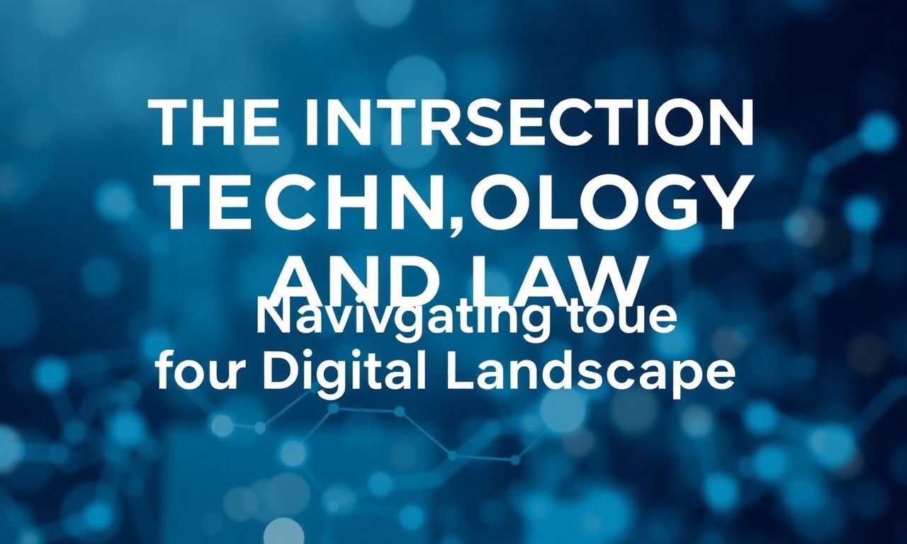 The Intersection of Technology and Law: Navigating the Digital Landscape