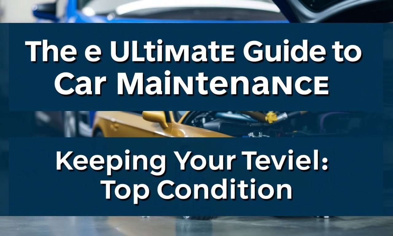 The Ultimate Guide to Car Maintenance: Keeping Your Vehicle in Top Condition
