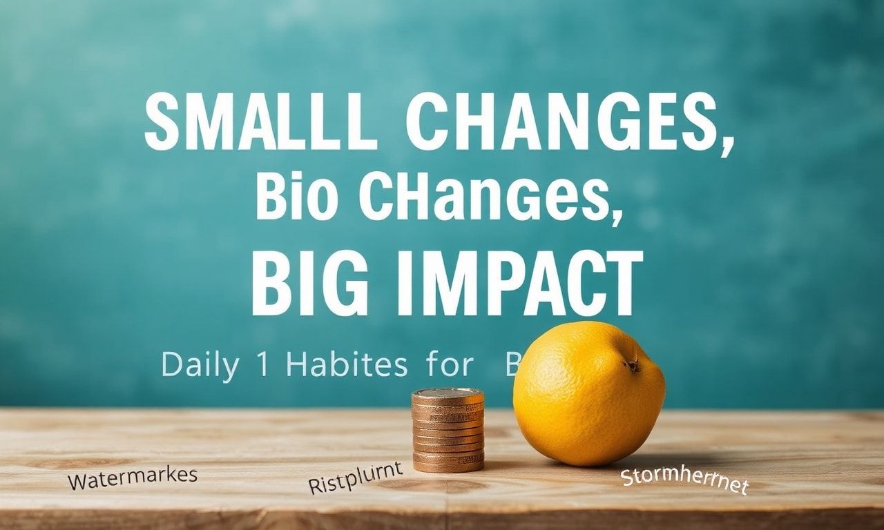 Small Changes, Big Impact: Daily Habits for a Better You