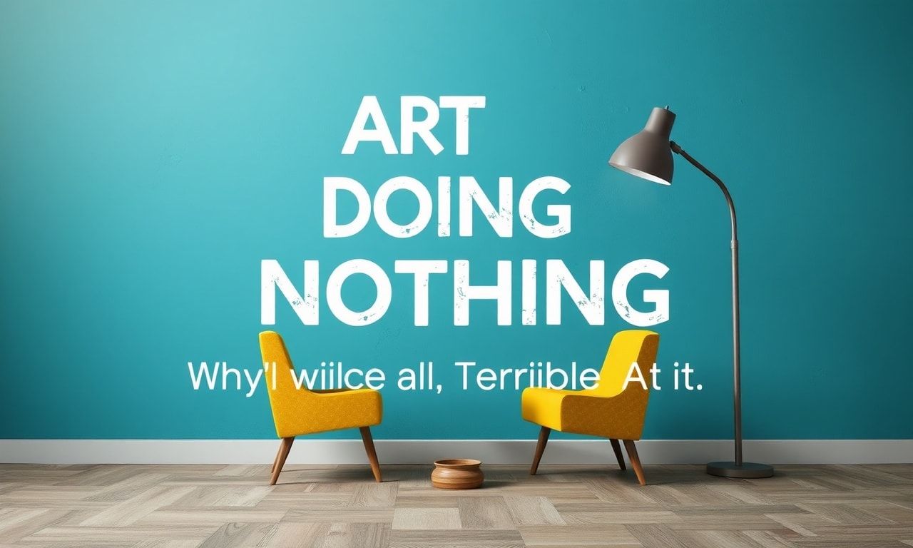 The Art of Doing Nothing: Why We're All Terrible At It