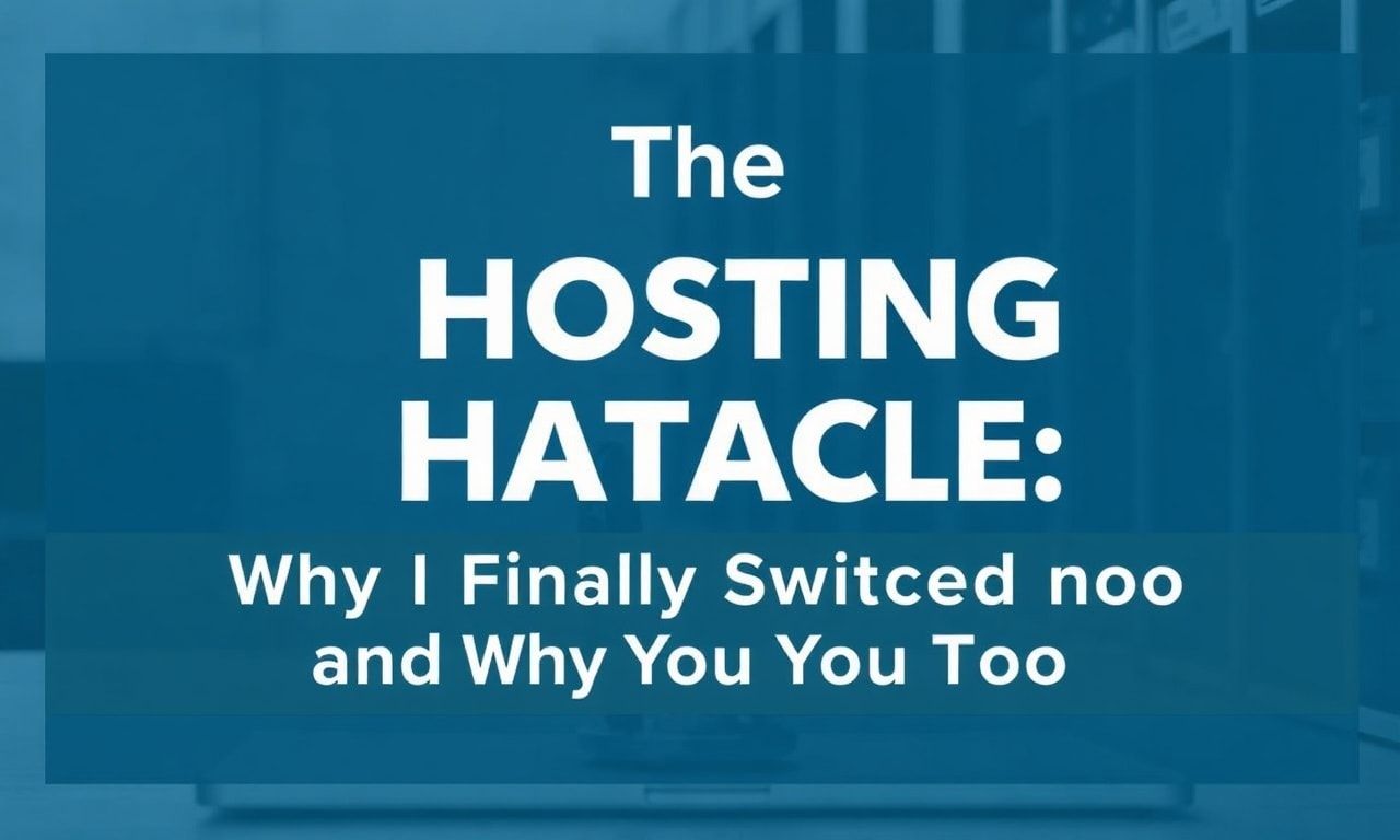 The Hosting Headache: Why I Finally Switched and Why You Should Too