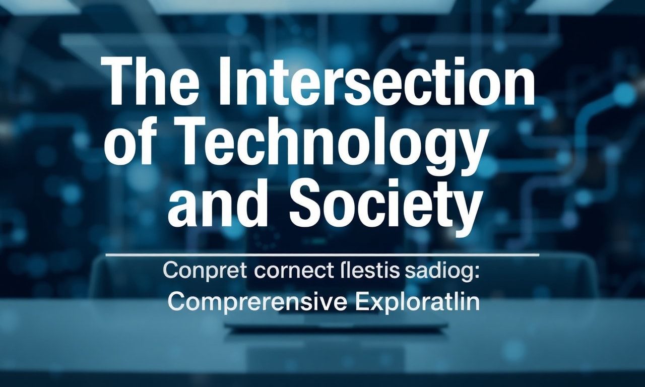 The Intersection of Technology and Society: A Comprehensive Exploration