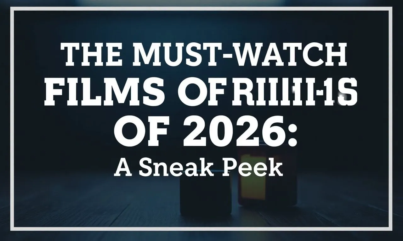 The Must-Watch Films of 2026: A Sneak Peek