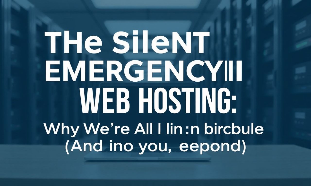 The Silent Emergency in Web Hosting: Why We're All in Trouble (And How to Respond)