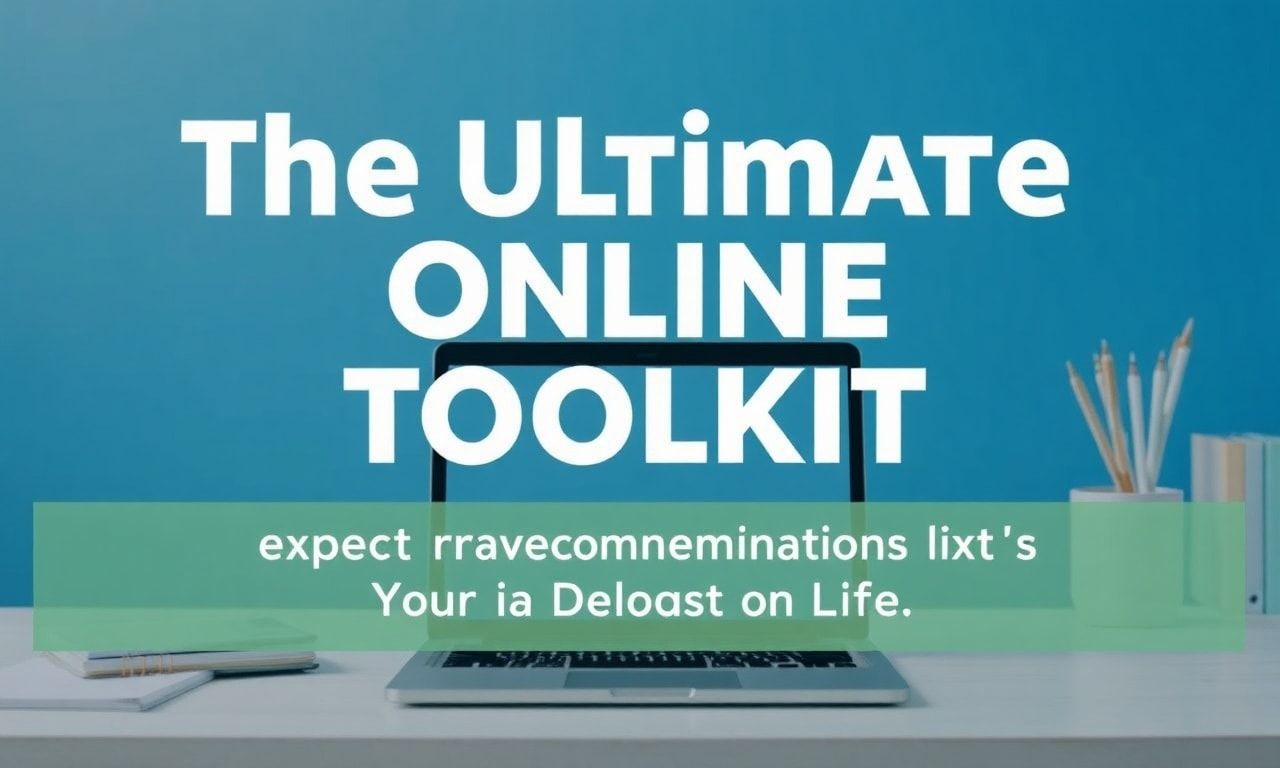The Ultimate Online Toolkit: Expert Recommendations for Your Digital Life