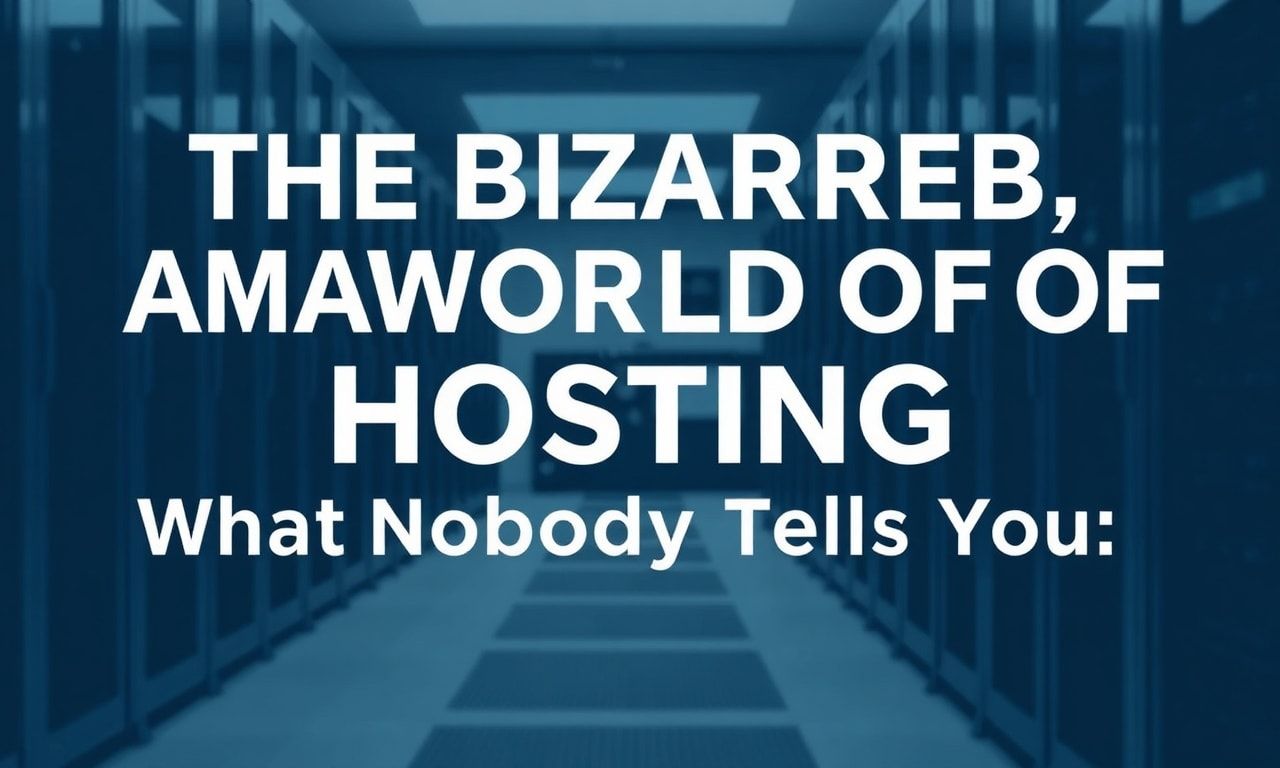 The Bizarre, Amazing World of Hosting: What Nobody Tells You