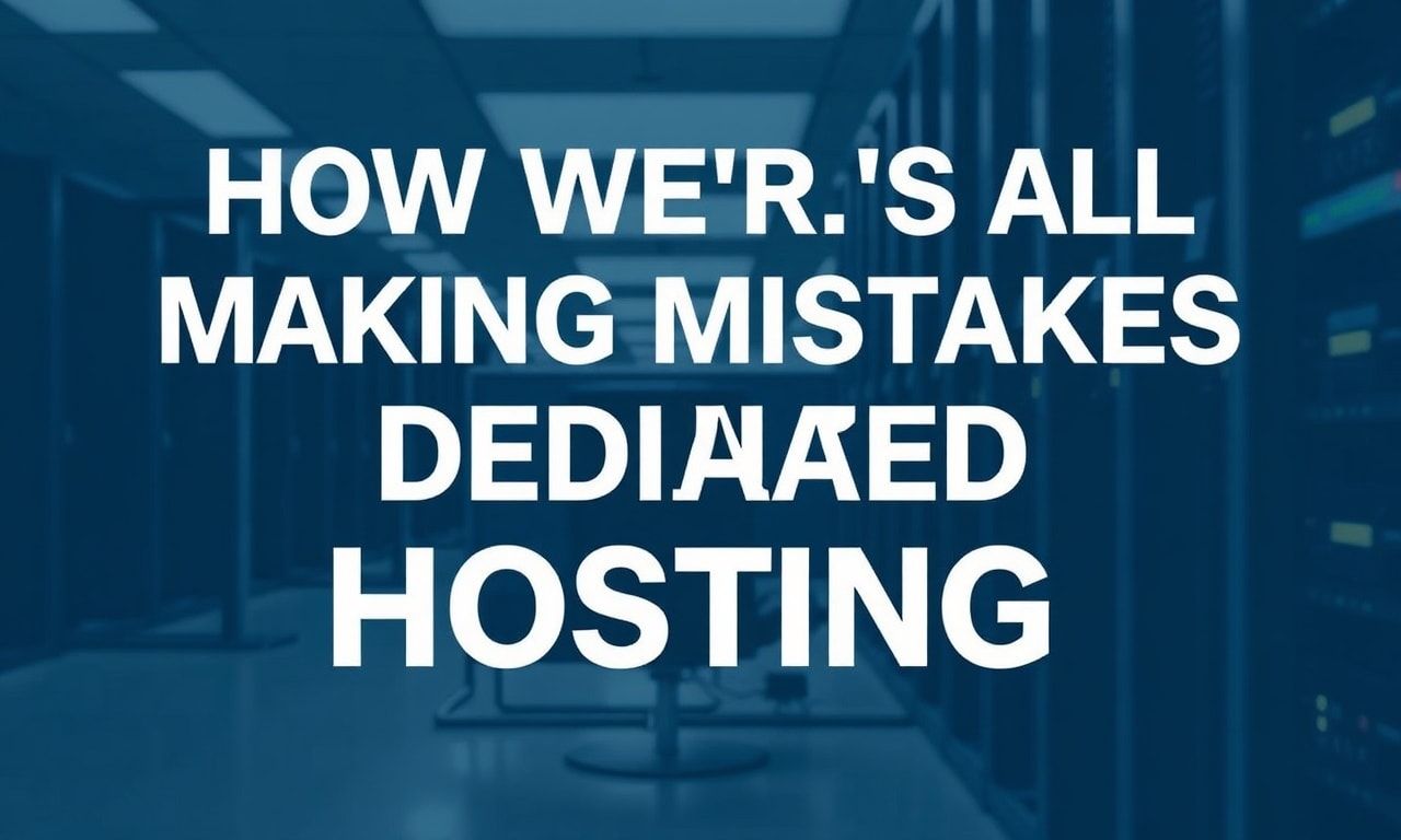 Why We're All Making Mistakes with Dedicated Hosting