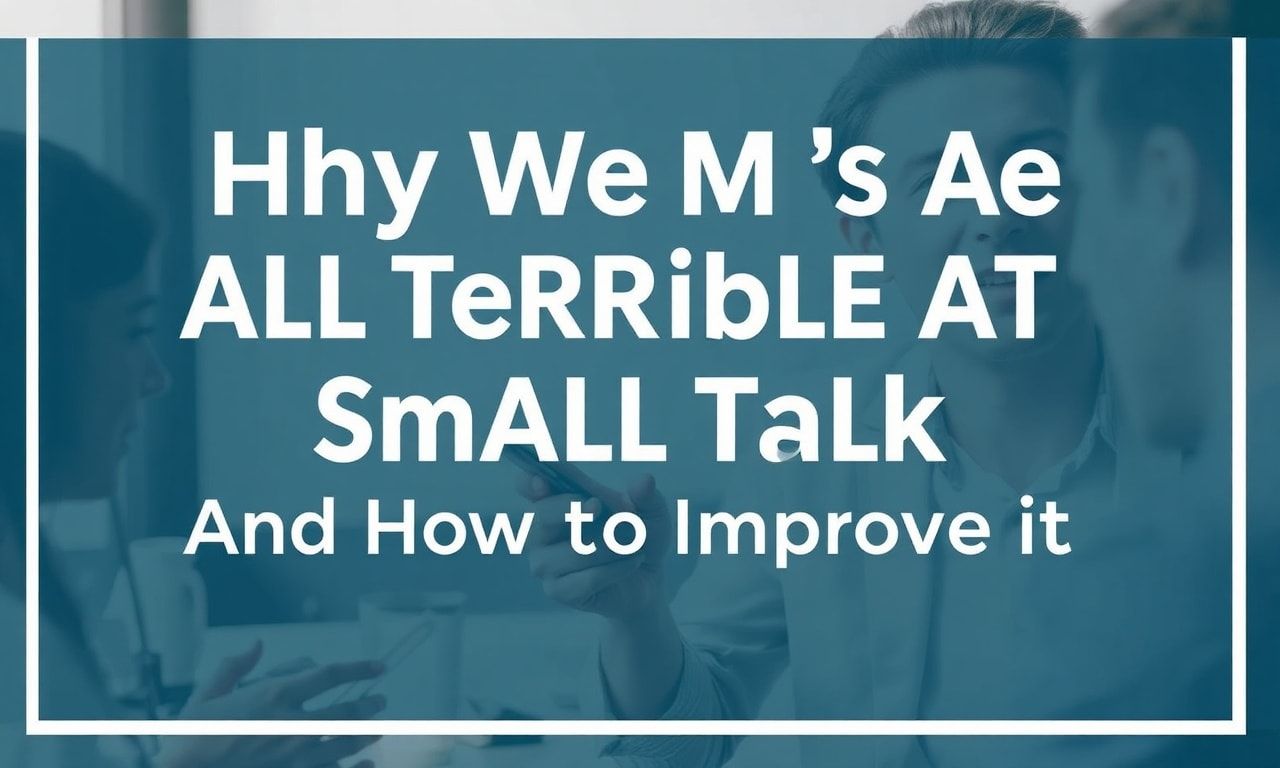 Why We're All Terrible at Small Talk (And How to Improve It)