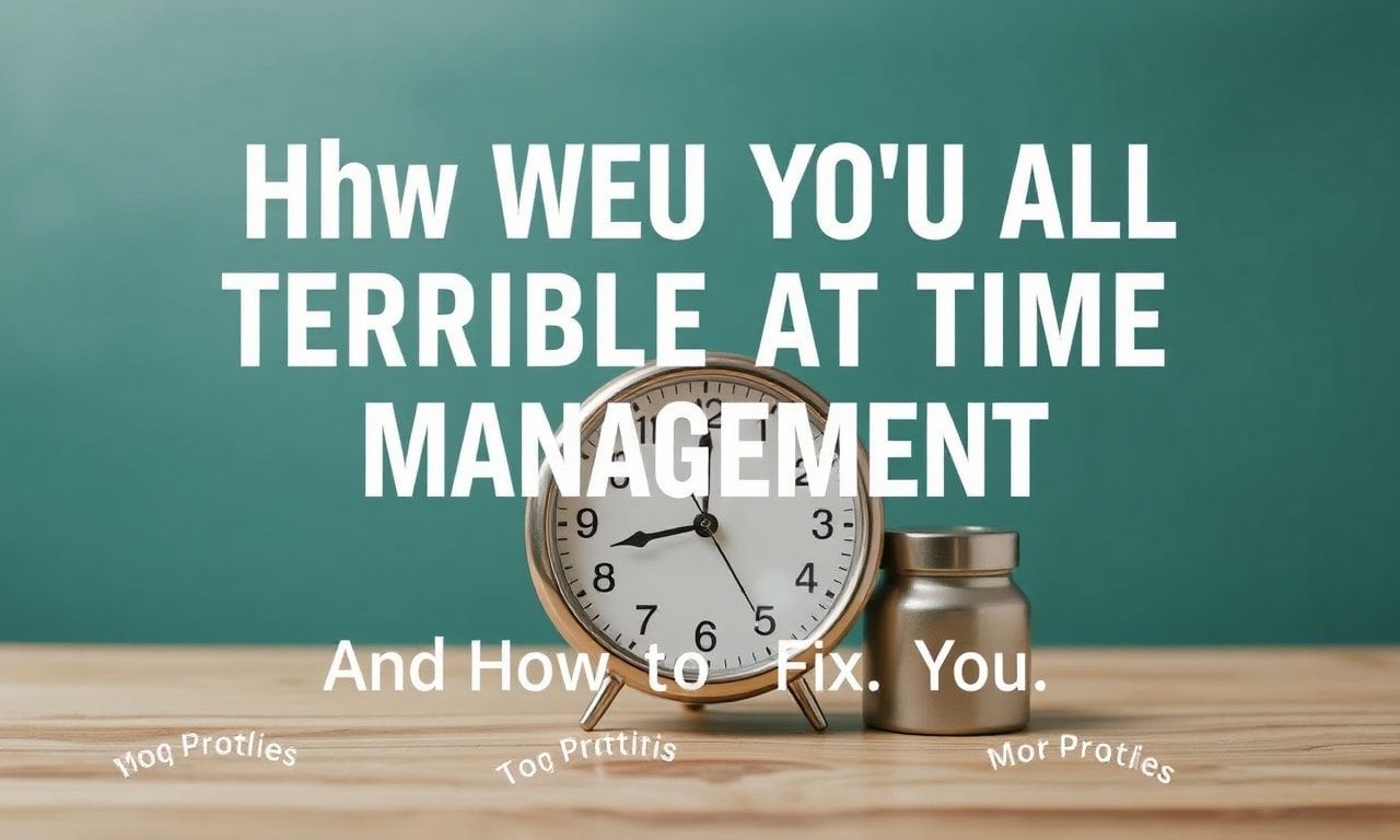 Why We're All Terrible at Time Management (And How to Fix It)