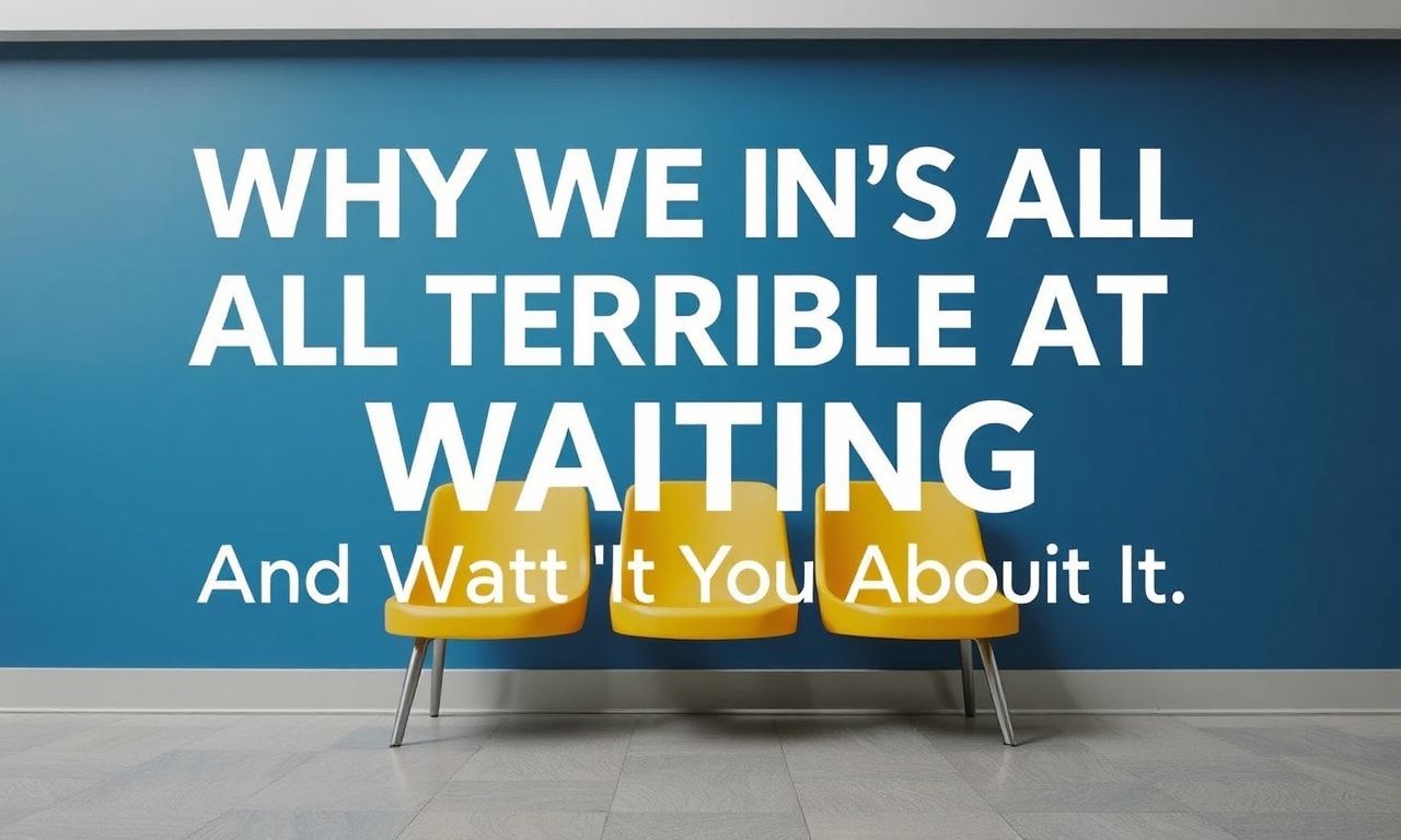 Why We're All Terrible at Waiting (And What to Do About It)